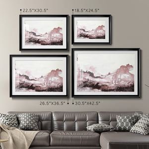 Pink Scenery - Modern Framed Art Print