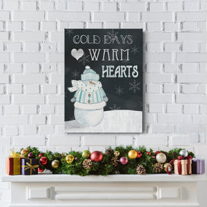 Cold Days Warm Hearts Premium Gallery Wrapped Canvas - Ready to Hang