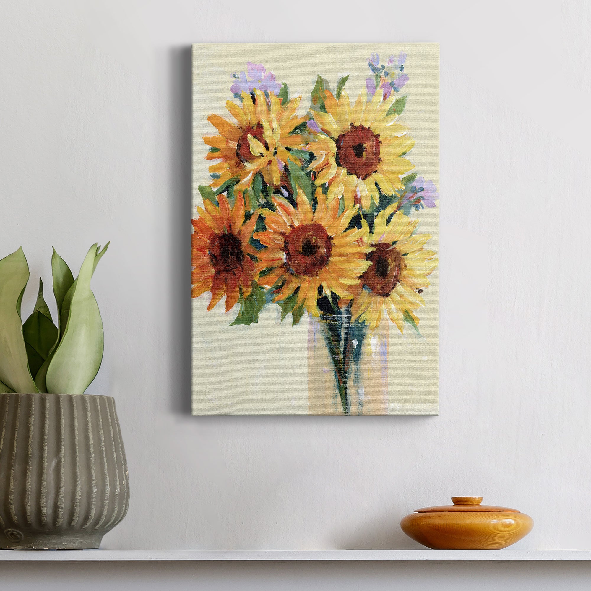 Fresh Cut Flowers I Premium Gallery Wrapped Canvas - Ready to Hang