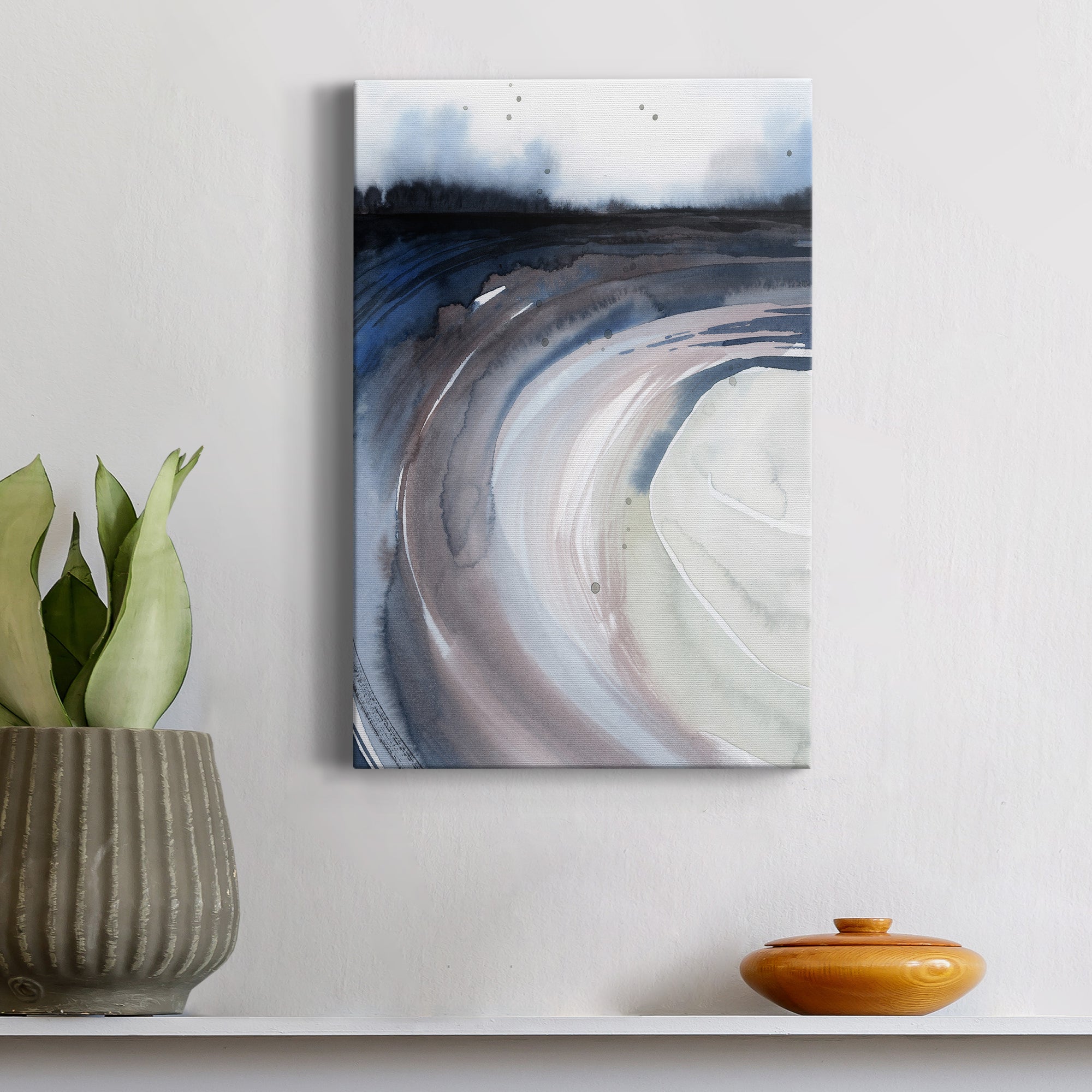 Geode Valley I Premium Gallery Wrapped Canvas - Ready to Hang