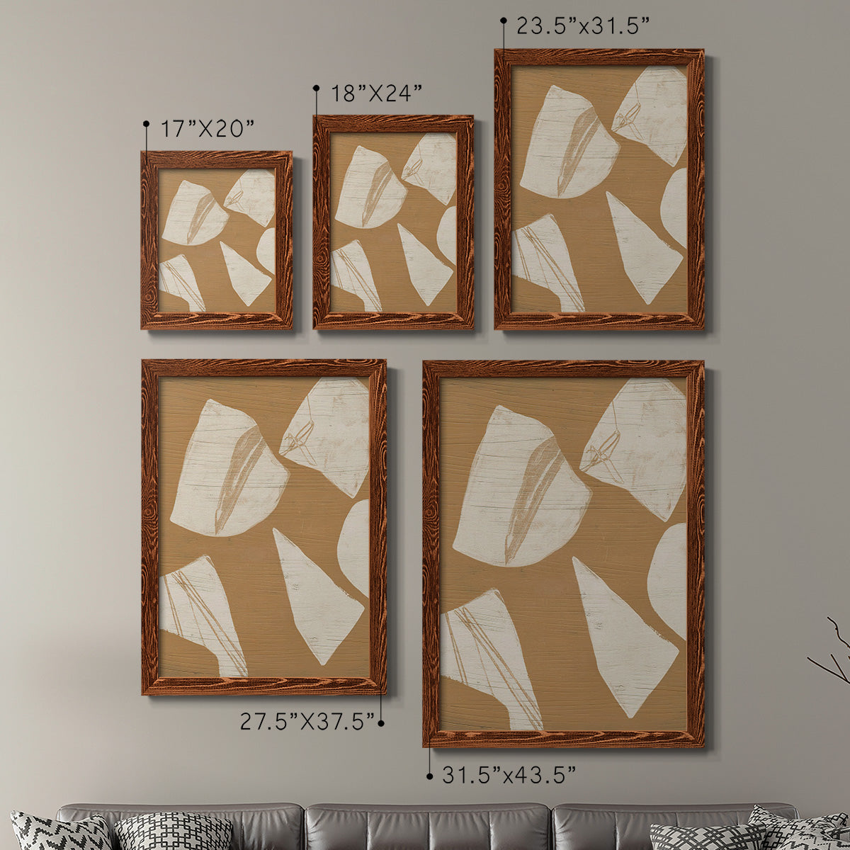 Piecemeal I - Premium Framed Canvas 2 Piece Set - Ready to Hang