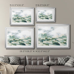 Verdant Hillside II - Modern Framed Art Print