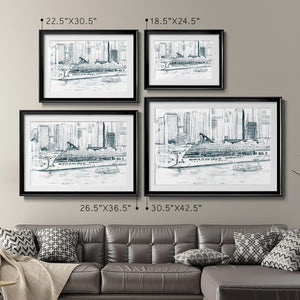 Ferryboats II - Modern Framed Art Print