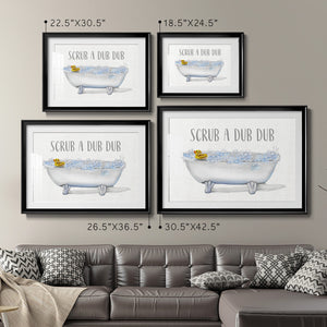 Scrub A Dub - Modern Framed Art Print