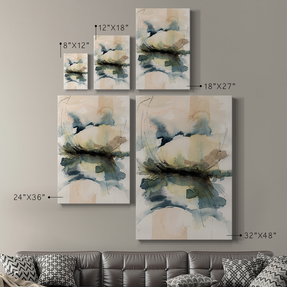 Winter Shoal II Premium Gallery Wrapped Canvas - Ready to Hang