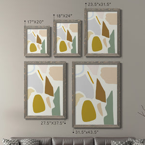 Pastel Splotches I - Barnwood Framed Canvas Set