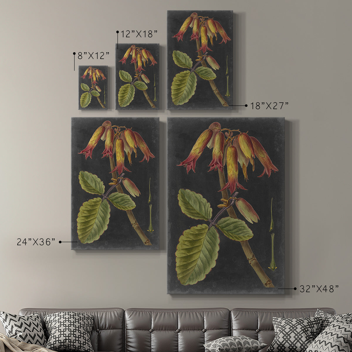 Dramatic Tropicals III Premium Gallery Wrapped Canvas - Ready to Hang