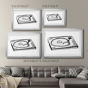 Vinyl Sketch - Modern Framed Art Print