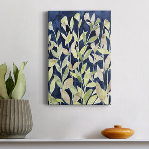 Indigo Blooming Night I - Canvas Art Print