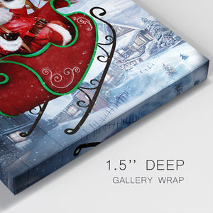 Santa's Sleigh - Gallery Wrapped Canvas