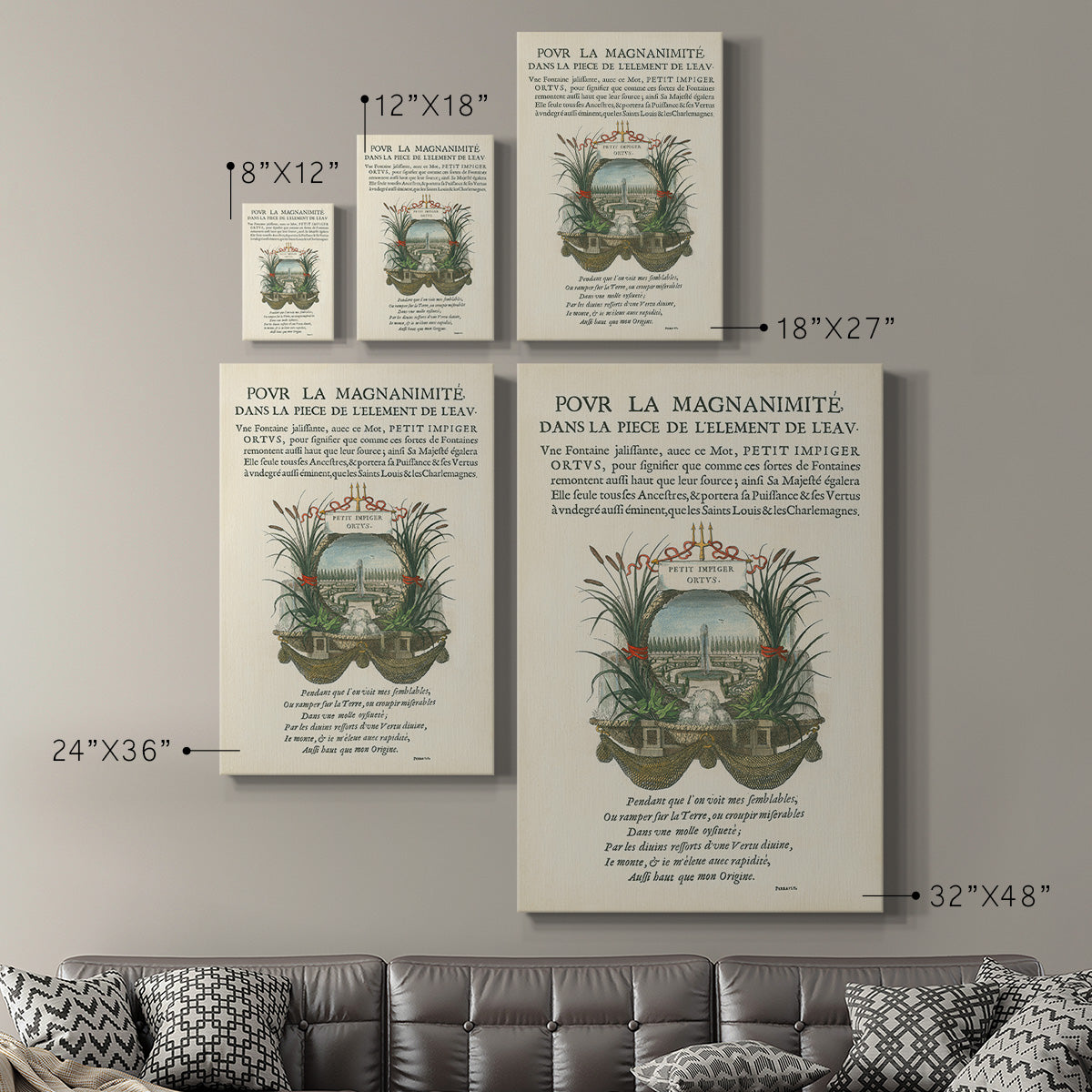 Printed Embellished Bookplate II Premium Gallery Wrapped Canvas - Ready to Hang
