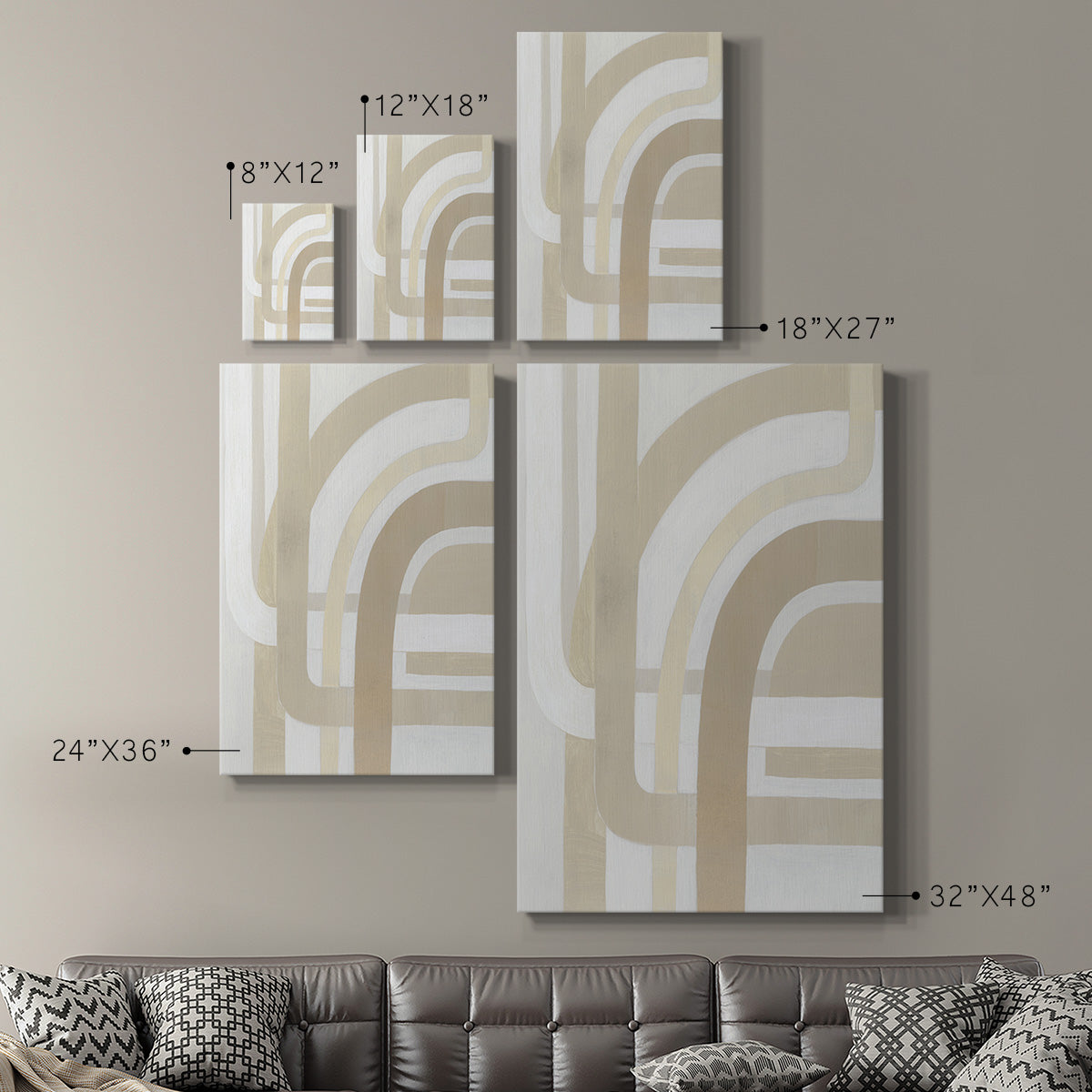 Loops & Weaves I Premium Gallery Wrapped Canvas - Ready to Hang