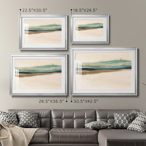 Layered Horizon II - Modern Framed Art Print