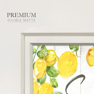 Lemon Squeeze Premium Framed Print Double Matboard