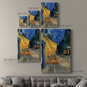 CafÃ© Terrace at Night - Canvas Art Print