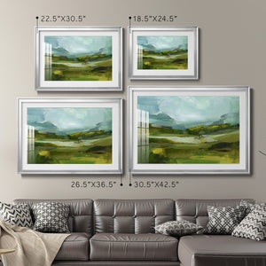Emerald View III - Modern Framed Art Print