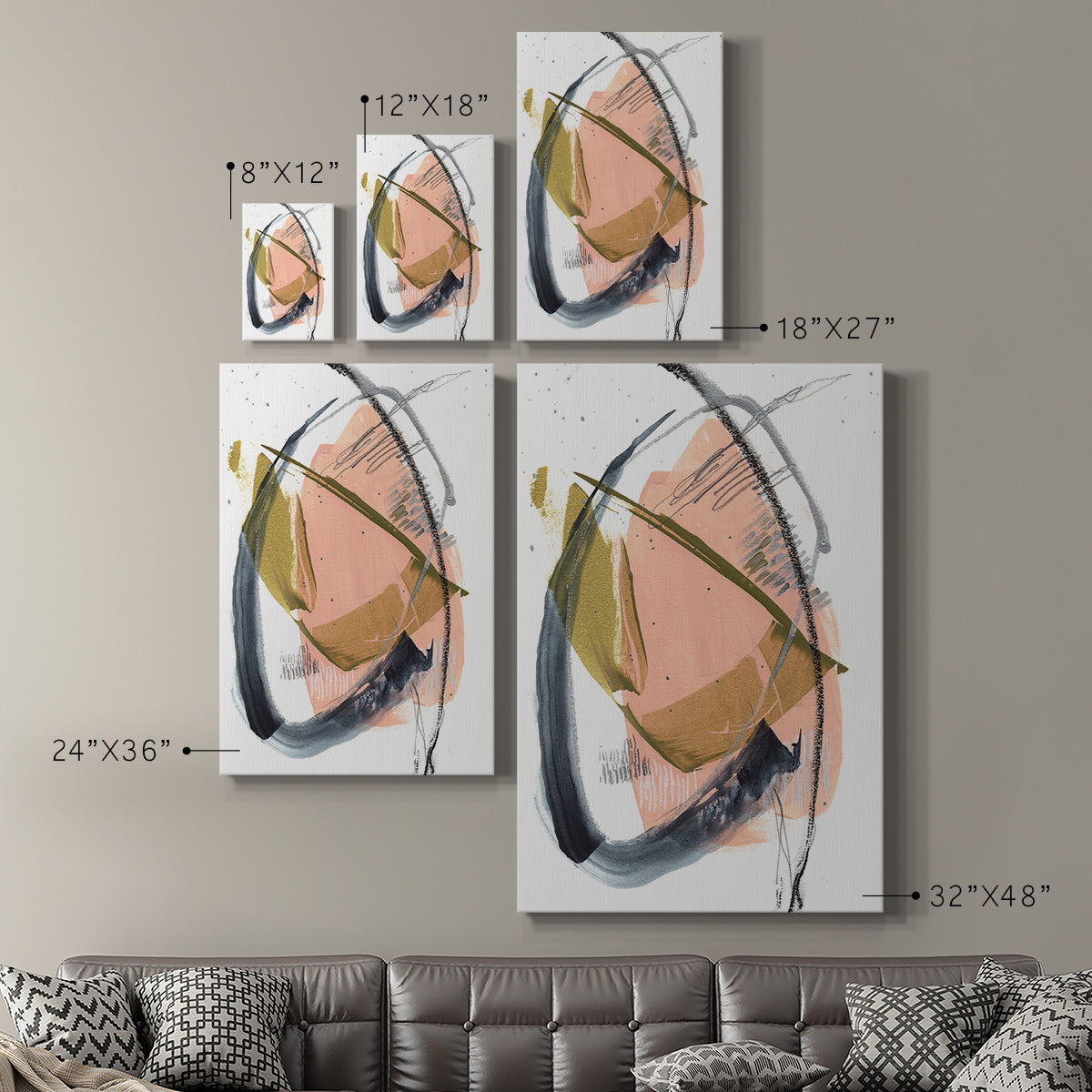 Orbital Marks I Premium Gallery Wrapped Canvas - Ready to Hang