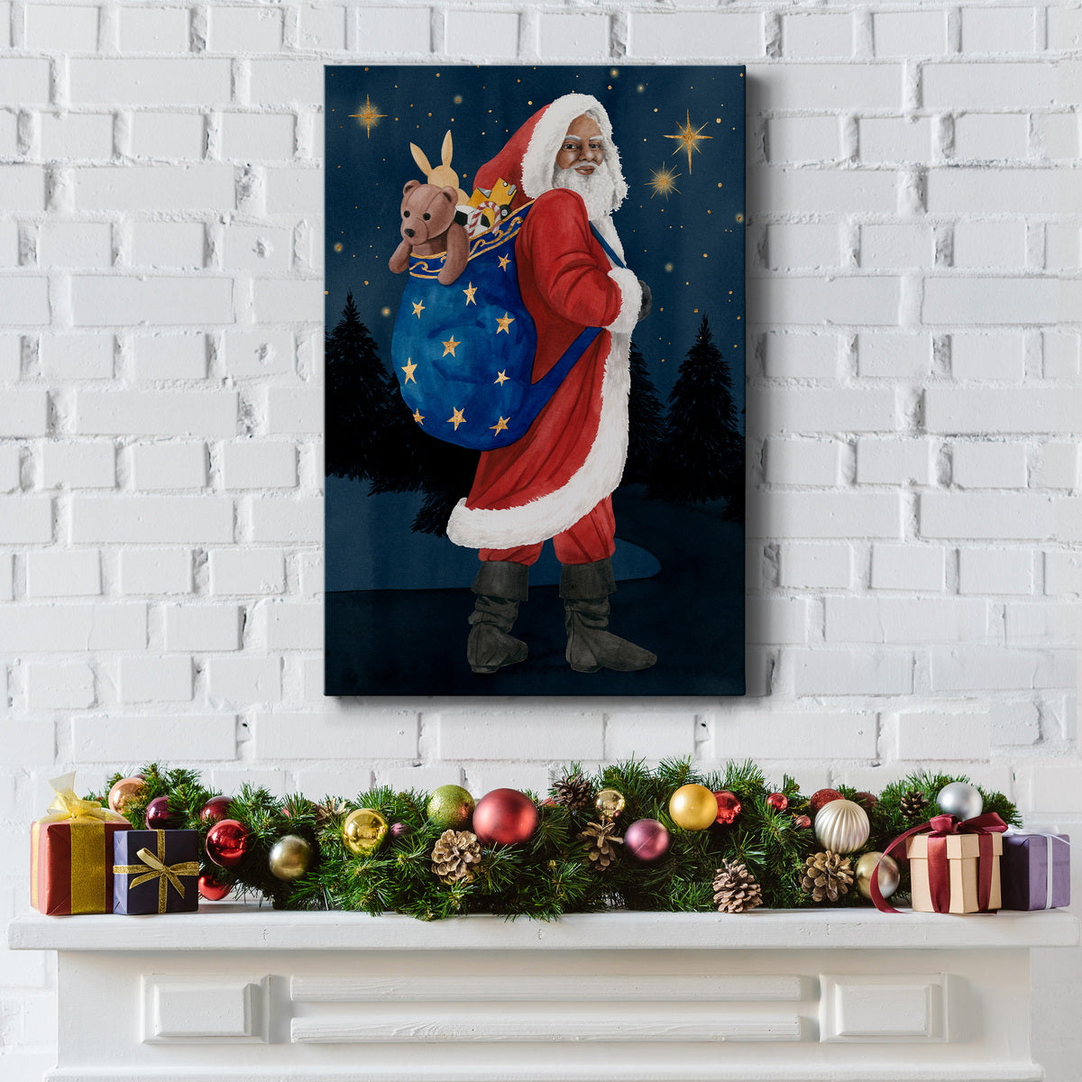Celestial Christmas Collection B - Gallery Wrapped Canvas