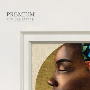 Golden Lady II Premium Framed Print Double Matboard