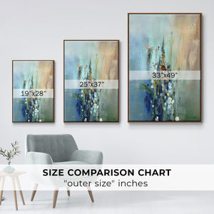 Current Air I - Framed Premium Gallery Wrapped Canvas L Frame - Ready to Hang