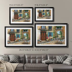 Tuscan Courtyard - Modern Framed Art Print