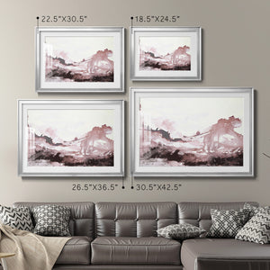 Pink Scenery - Modern Framed Art Print