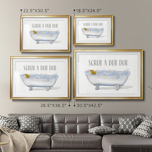 Scrub A Dub - Modern Framed Art Print