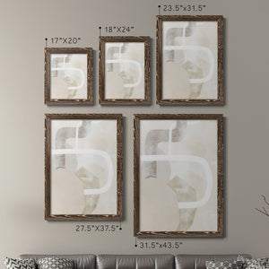 Quiet Affection I - Barnwood Framed Canvas Set