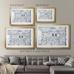 Stop on White - Modern Framed Art Print