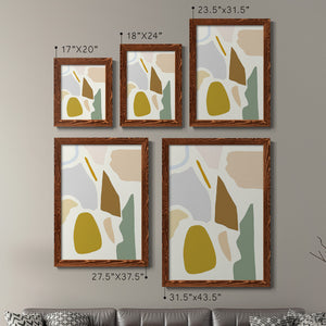 Pastel Splotches I - Barnwood Framed Canvas Set