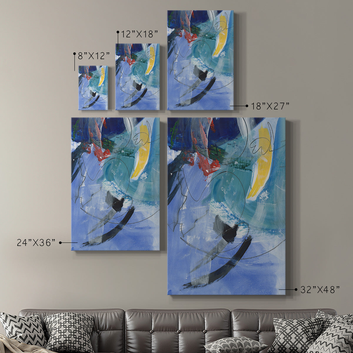 Tribal Symbols I Premium Gallery Wrapped Canvas - Ready to Hang