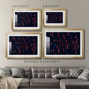 Crimson Constellation - Modern Framed Art Print