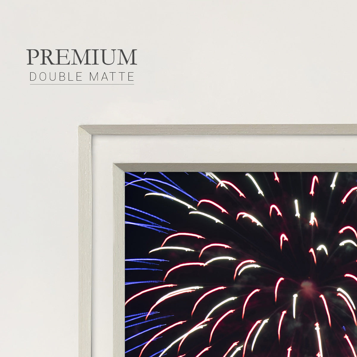 Sky Flower- Premium Framed Print Double Matboard
