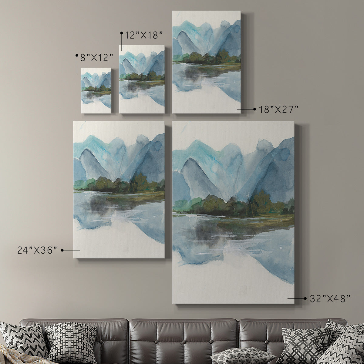 Be Clear to Reflect II Premium Gallery Wrapped Canvas - Ready to Hang
