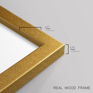 Walnut Damask I - Restickable Framed Art Print