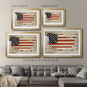 American Flag Premium Framed Print - Ready to Hang