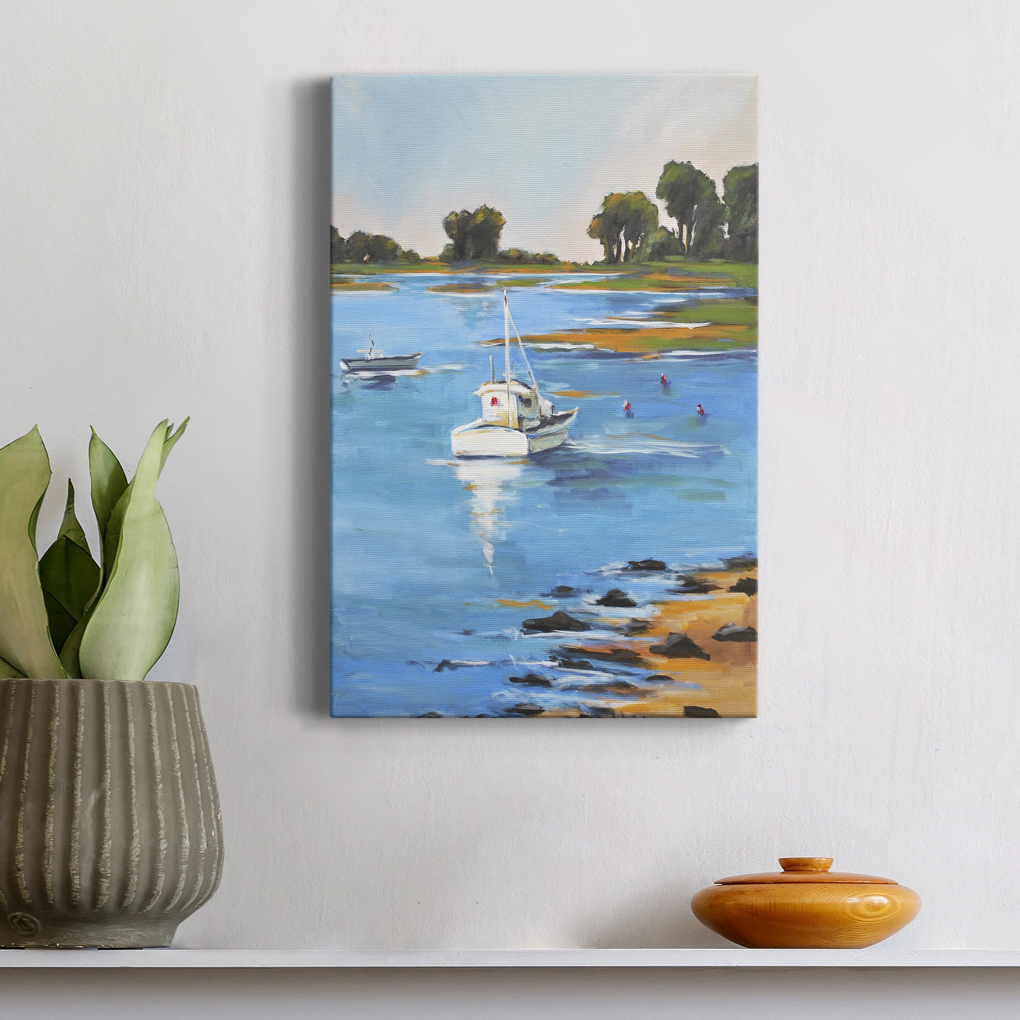 Harbor Side II Premium Gallery Wrapped Canvas - Ready to Hang