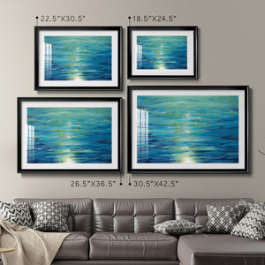 Deep Blue - Modern Framed Art Print