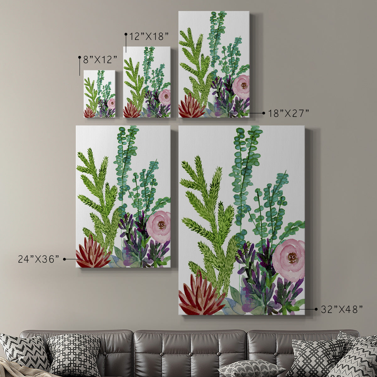 Little Garden II Premium Gallery Wrapped Canvas - Ready to Hang