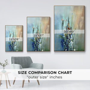 Current Air I - Framed Premium Gallery Wrapped Canvas L Frame - Ready to Hang