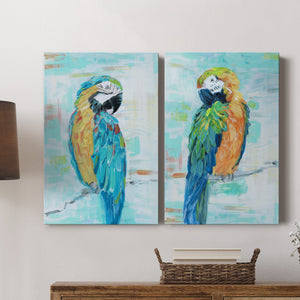Island Parrot I Premium Gallery Wrapped Canvas - Ready to Hang