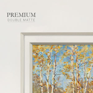 Autumn Trees Premium Framed Print Double Matboard