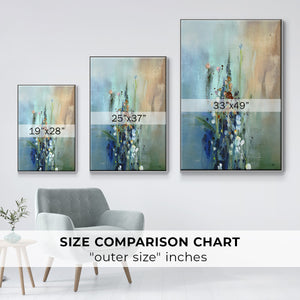 Current Air I - Framed Premium Gallery Wrapped Canvas L Frame - Ready to Hang