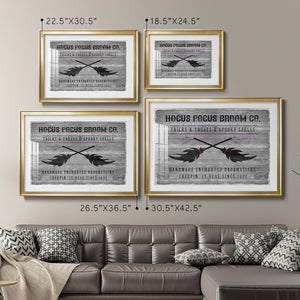 Hocus Pocus Broom Co. - Modern Framed Art Print