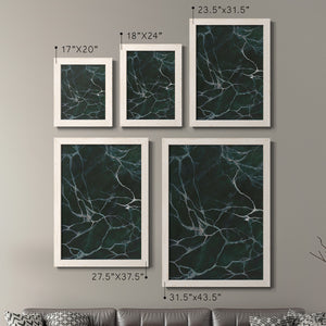 Jade Marble I - Barnwood Framed Canvas Set