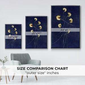 Indigo 1 - Framed Premium Gallery Wrapped Canvas L Frame - Ready to Hang