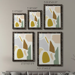 Pastel Splotches I - Barnwood Framed Canvas Set