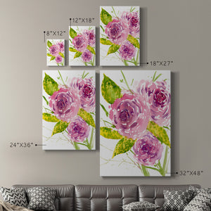 Bouquet Rose I Premium Gallery Wrapped Canvas - Ready to Hang