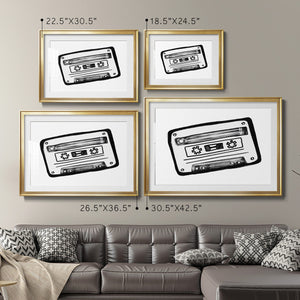 Cassette Sketch - Modern Framed Art Print