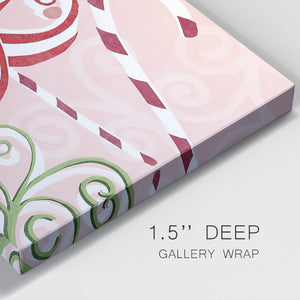 Candy Cane Holiday I - Gallery Wrapped Canvas